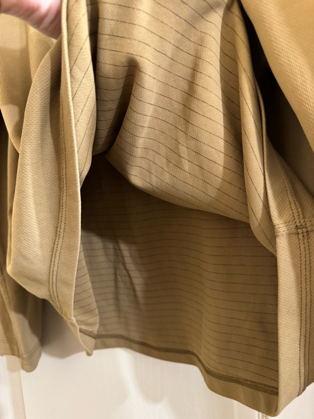 Condor Men’s Long Sleeve Performance Crew Neck Top in Khaki - Picture 6 of 6